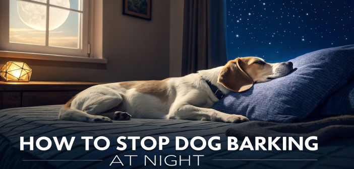 how to stop dog barking at night